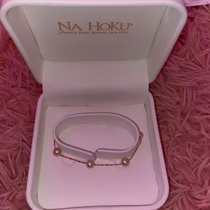 nahoku real pink pearl bracelet